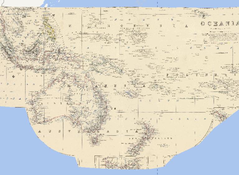 1869 Oceania online map
