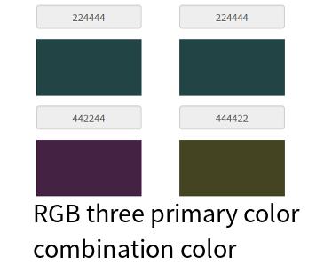 RGB three primary color combination color online calculator