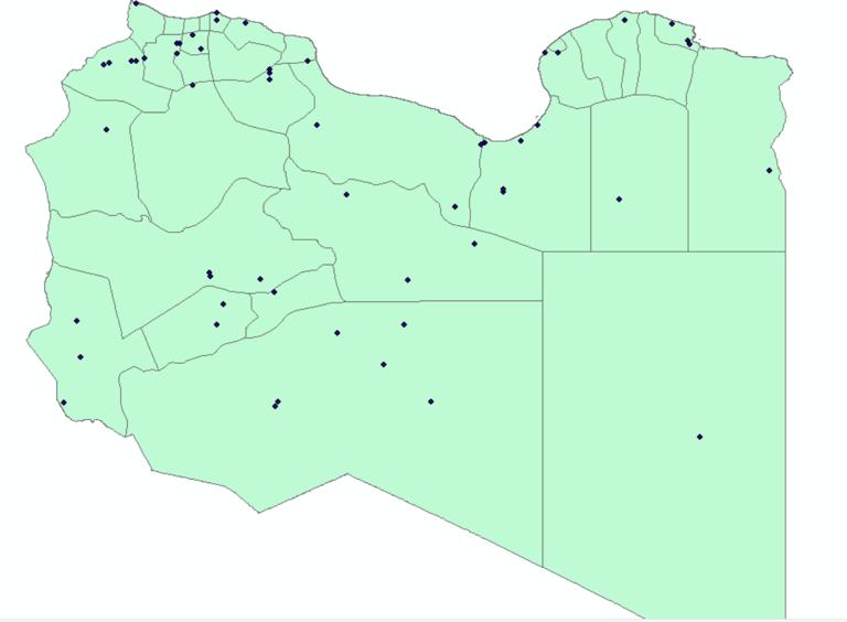 Distribution of Mineral Resources in Libya