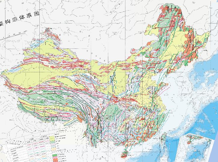 Online map of major structural systems in China
