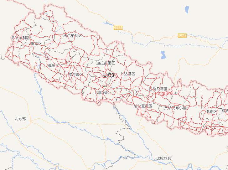 Online Map of Nepal Highway