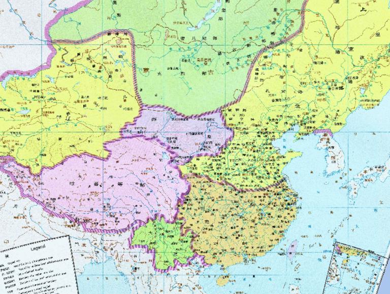 China 's gold, the Southern Song Dynasty 1142 years of history map