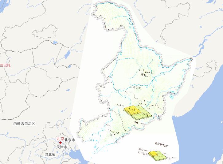 Crop losses online map from July 24th to 30th,2010 during the late July's flood disaster period in Northeast China