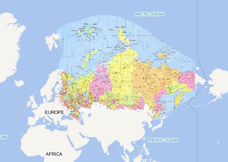 Russia online map