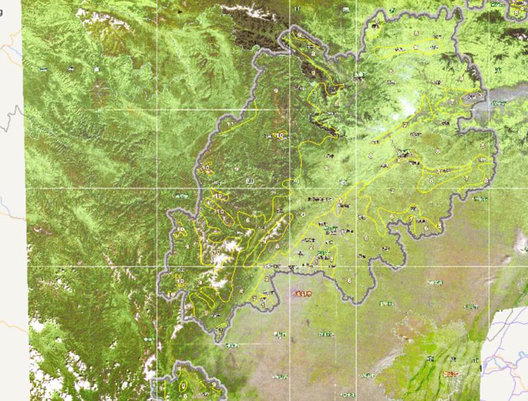 Online map of landform in Wenchuan disaster area in China
