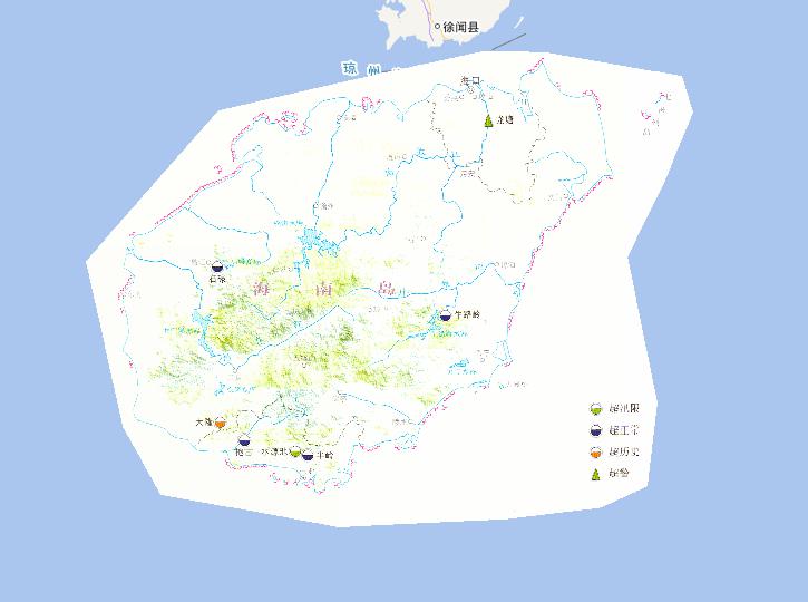 Water regimen and reservoir  and riverway condition  online map from Oct 3rd to 8th,2010 during the October's flood disaster period in South China