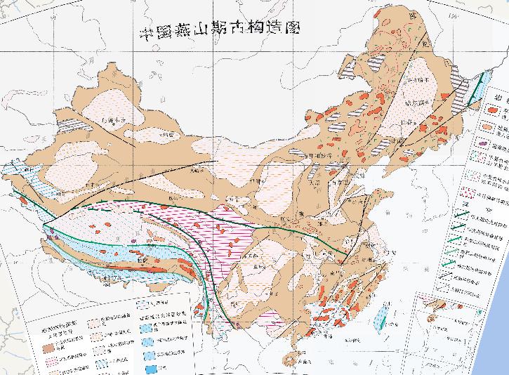 The Yanshanian palaeotectonic online map of China