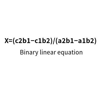 Binary linear equation online solver