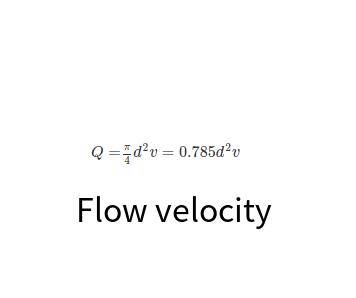 Flow velocity online calculator