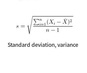 Standard deviation-variance online calculator