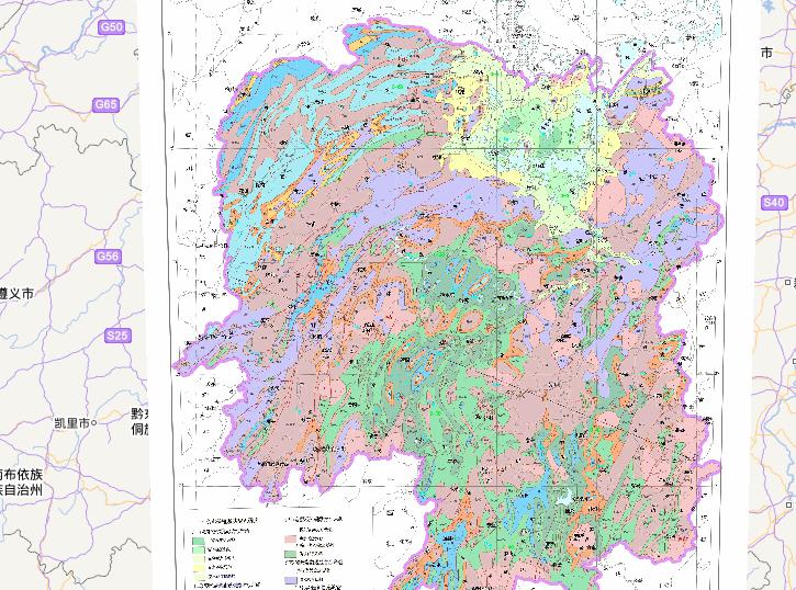 Hydrogeological Map of Hunan Province, China