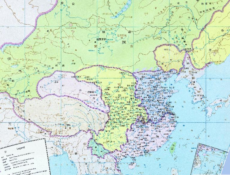 The Historical Maps of Qi and Chen State in the Northern and Southern Dynasties