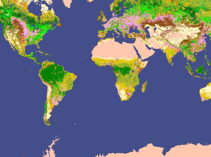 Online Map of UMD Land Cover Classification 1998