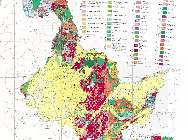 Geological Online Map of Heilongjiang Province, China