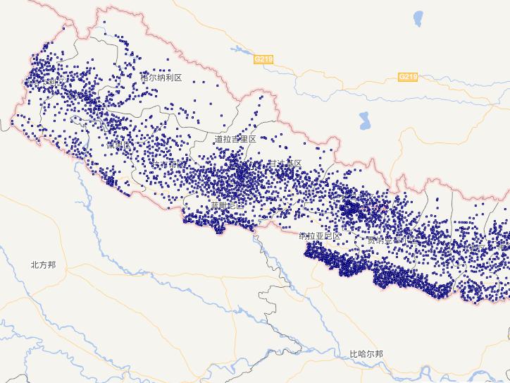 Online map of Nepalese immigrants