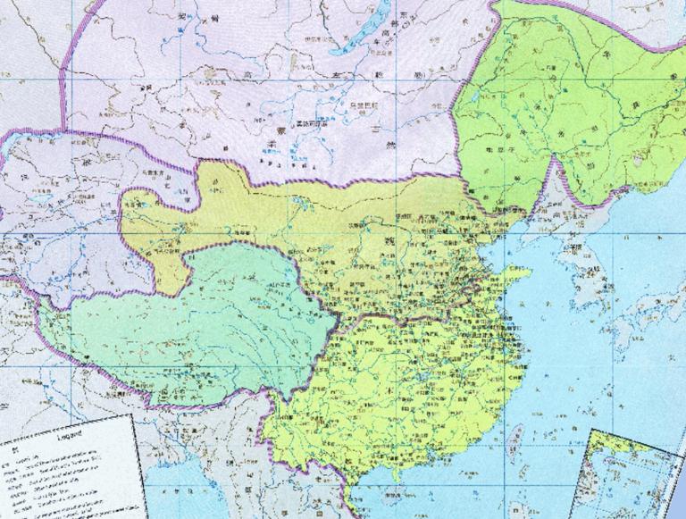The Historical Maps of Song and Wei in the Southern and Northern Dynasties of China