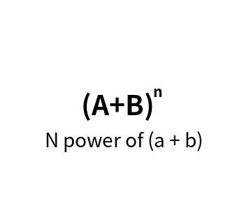 N-th power extended online calculation of (a+b)