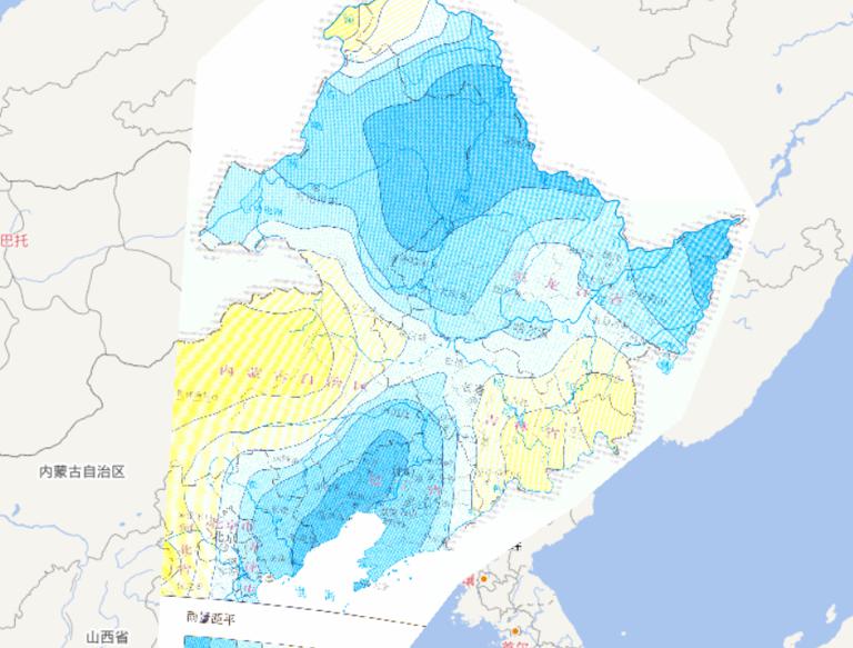 Online map of the difference between the mid ten days' rainfall in July and the average level during the flood disaster period in Northeast China(2010)