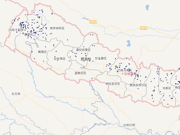 Online map of earthquake in Nepal