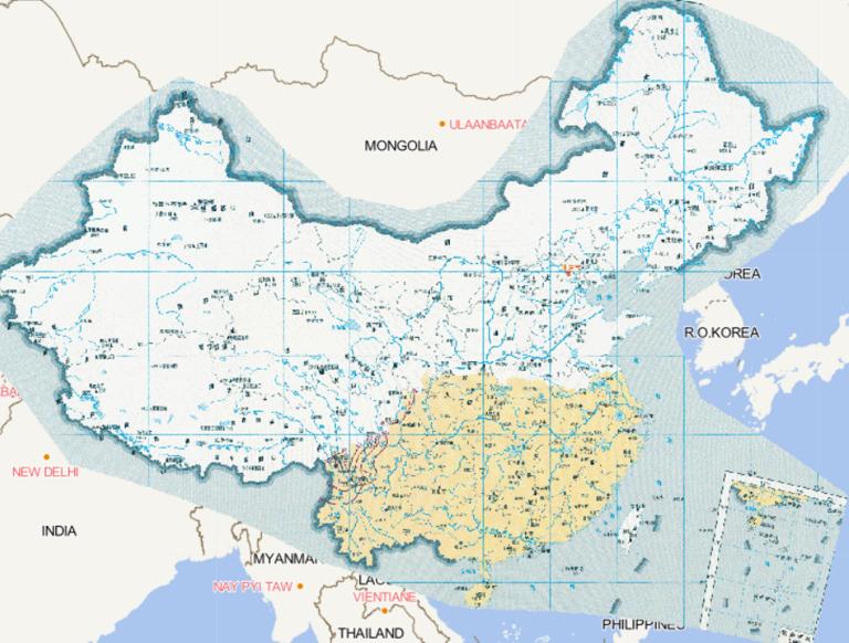 Online map of high temperature occurrence frequency during the seedling raising period of double cropping early rice in China