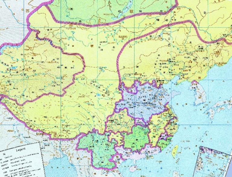 Historical map of China 's Five Dynasties and Ten Kingdoms period