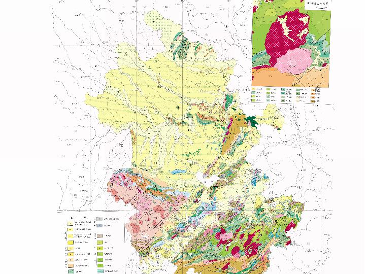 Geological online map of Anhui Province, China