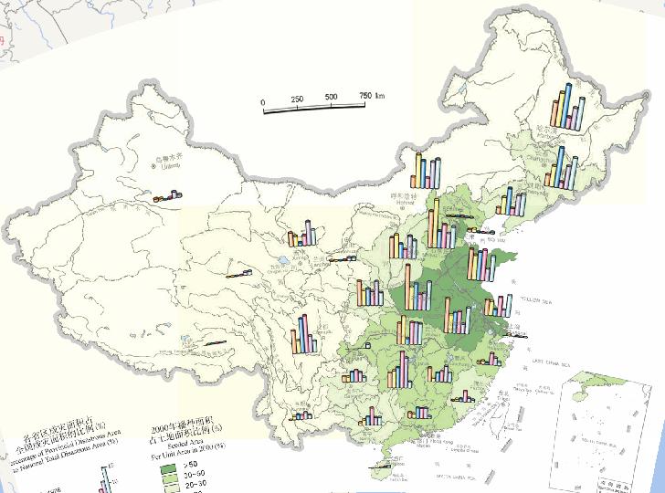 Online Map of Crop Disaster Area in China (1978-2000)