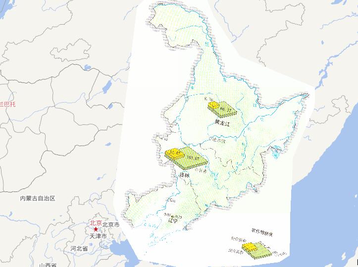 Crop losses online map from July 14th to 20th, 2010 during the mid July's flood disaster period in Northeast China