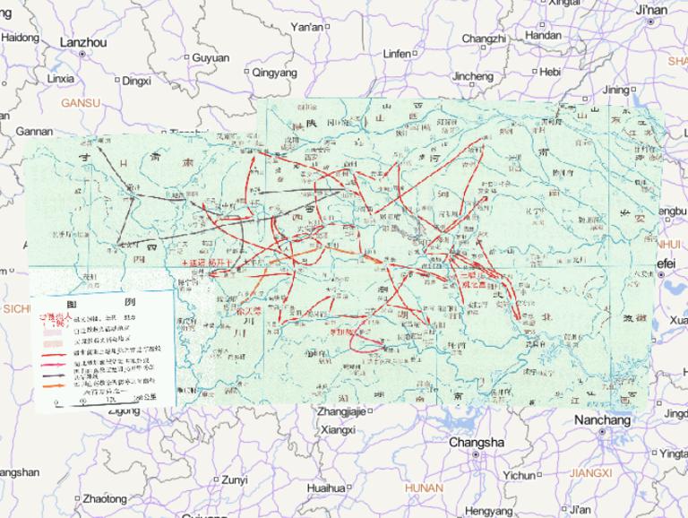 Online historical map of the white lotus uprising and war (1796-1804) in Hubei and Sichuan of China during the Qing Dynasty
