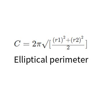 Elliptical perimeter online calculator