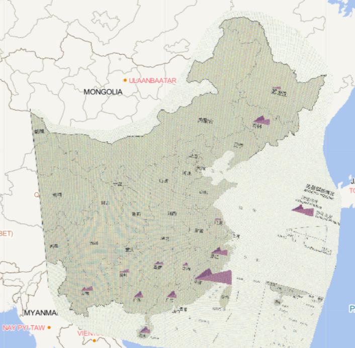 Online map of typhoon affected housing by province in China in 2016
