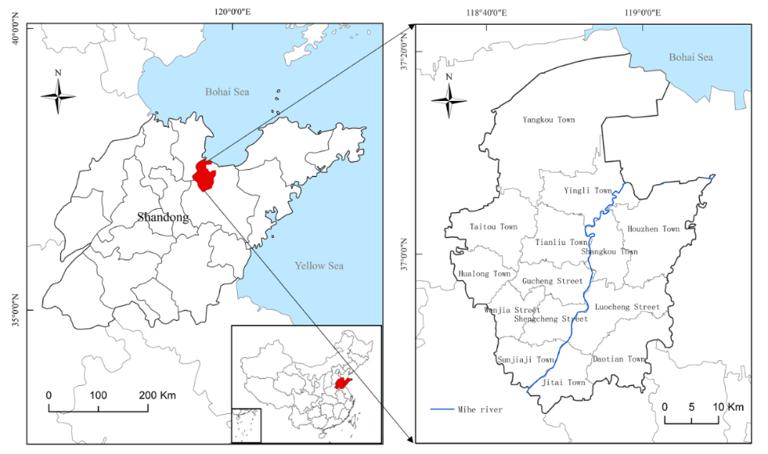 Background of Temporal and Spatial Distribution of Public Sentiment on Shouguang Flood
