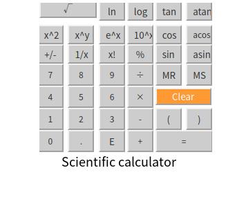 Online scientific calculator