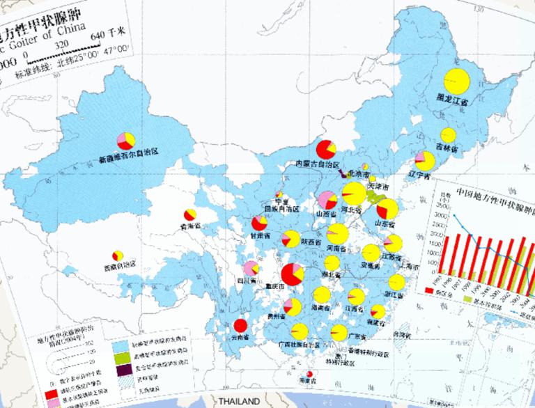 Chinese endemic goiter online map (1: 32 million)