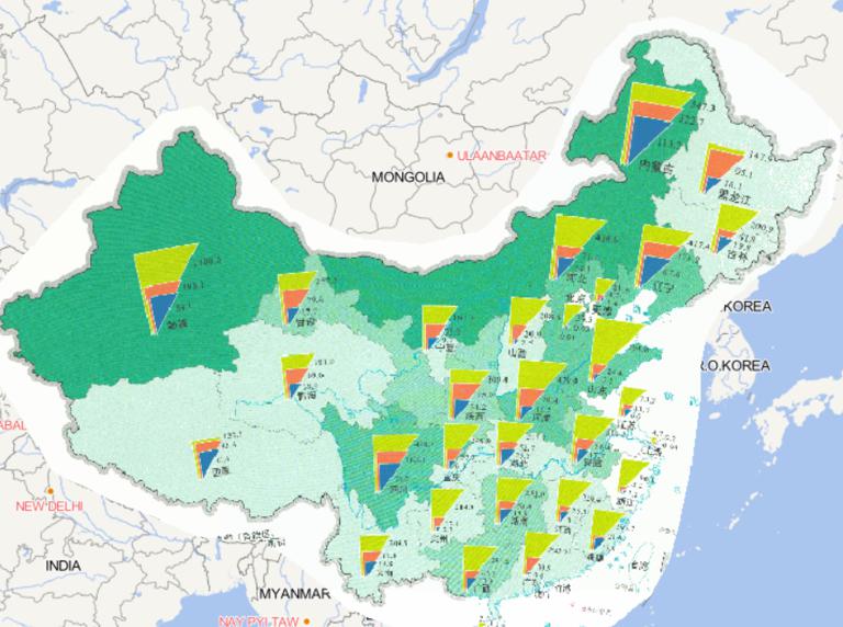 Online map of forestry pest distribution in China in 2014